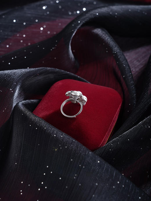 子佩集【花开佳期】银S925珍珠惜王妃戒指【QJJZ001】五瓣花2602 商品图6