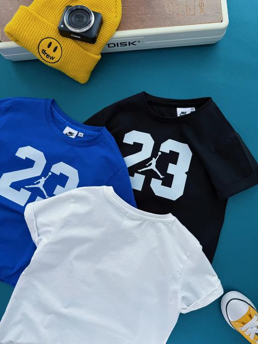 F030439透气不闷汗凉感棉感运动风飞人印花圆领短袖儿童T恤 商品图6