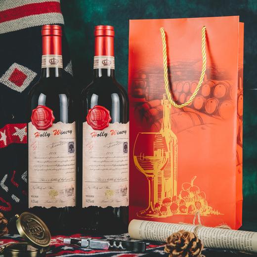 【法国进口清仓甩尾单 99元4瓶整箱装干红葡萄酒！】霍利酒庄黄金古树邮票干红葡萄酒750ml*4瓶礼袋装+海马刀 商品图4