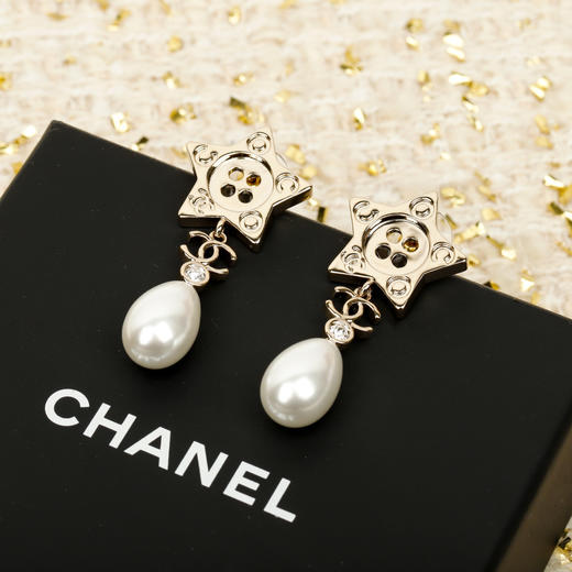 小香 纽扣五角星珍珠耳环（XTY） 商品图3