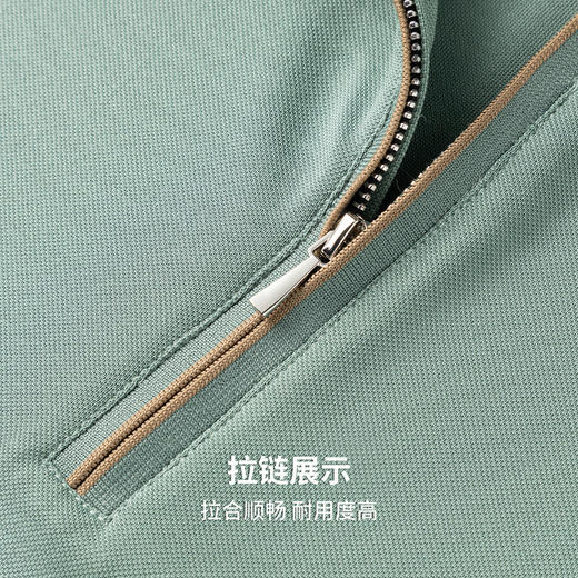 【含桑蚕丝】圣得西2026年夏季新款男士中青年多彩商务短袖polo衫 商品图6