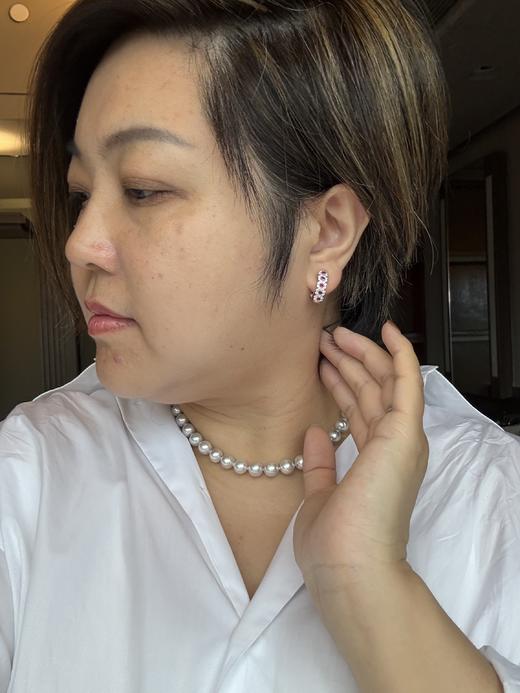 【挚友限定】Pt900 红宝石钻石耳扣 大小耳垂都能戴 红宝石 0.86ct 钻石 0.32ct  经典弹力夹 7.6g（展会产品拍下后不支持7天无理由退换货） 商品图3