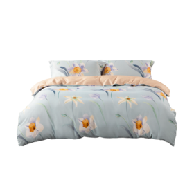 水星家纺丨全棉印花四件套（抗菌）花开彼岸