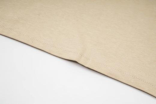 F0304116黑色小爱心刺绣圆领日常百搭双纱面料情侣短袖T恤 商品图12