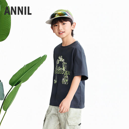 【实体店同款】男童圆领短袖针织衫夏季新款安奈儿童装AB621117 商品图2