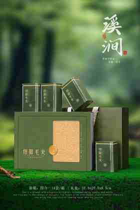 新款【溪涧.毛尖4听.绿】28元1套.整箱14套.整箱包邮