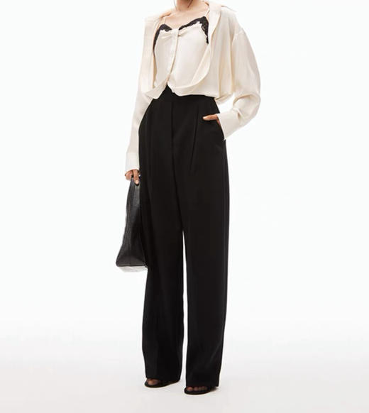 亚历山大wang女高腰褶西装裤长裤721401 商品图10