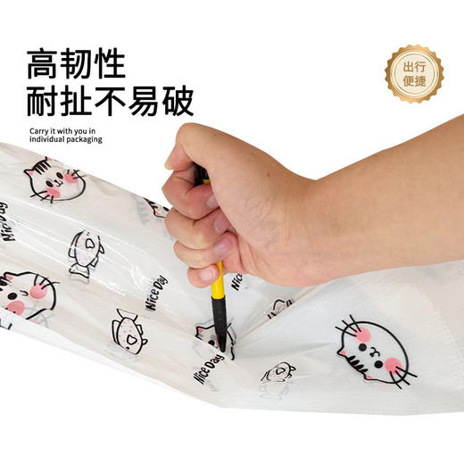 【高位防水❗特厚耐磨】新款一次性鞋套成人儿童雨天防水雨鞋套PE中筒耐磨高筒防雨脚套。rh 商品图3