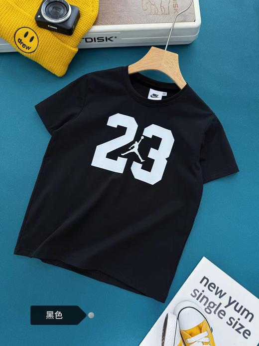 F030439透气不闷汗凉感棉感运动风飞人印花圆领短袖儿童T恤 商品图12