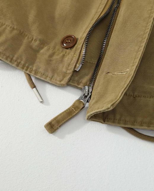 F030444三色齐发灯芯绒领拉链复古舒适工装甲板服外套夹克 商品图9