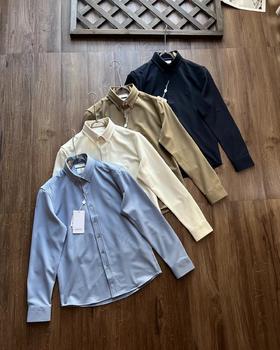 F0304103男士羊毛混纺衬衫春秋冬三季休闲日常百搭亲肤舒适上衣