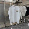 F030417新款前后图案字母绣花工艺男女同款休闲圆领短袖T恤 商品缩略图6