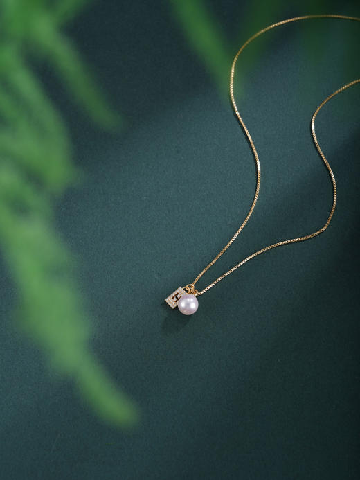 子佩集【属于她】银S925珍珠惜王妃套链项链【QJTL008】字母H镀金2602 商品图4