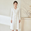 IWY/轻奢小香风白色连衣裙女长袖收腰气质工装裙正式场合西装裙WQ115 商品缩略图4