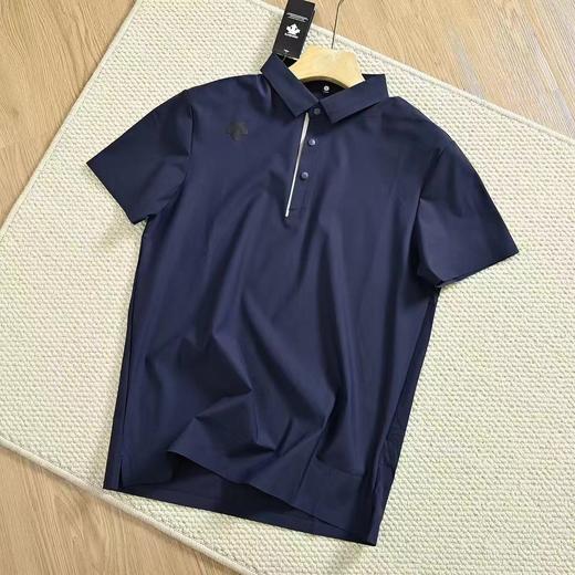 F030456夏新款男士商务休闲丝速干抗皱耐磨翻领凉爽细腻短袖Polo衫 商品图5