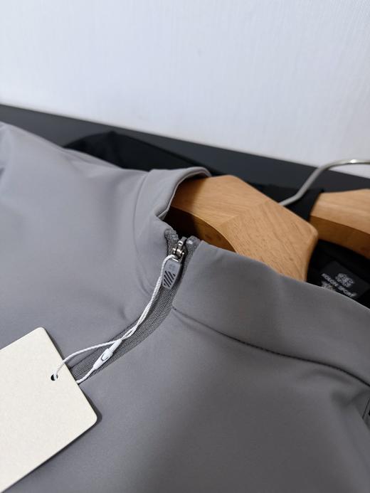 可隆半拉链压胶口袋长袖T恤 BK 341166 商品图12