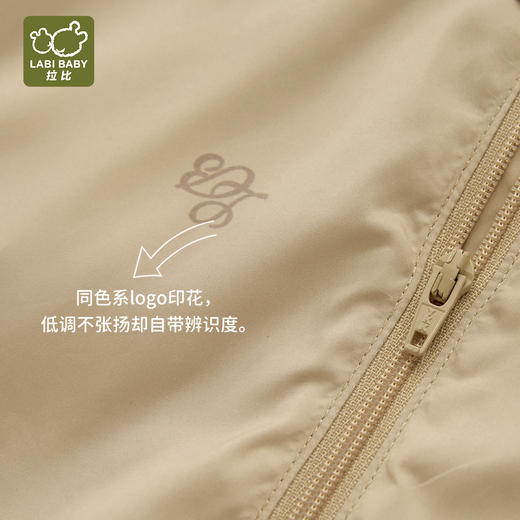 拉比童衣j6-1时光连帽外套卡其LZAC102004 商品图4
