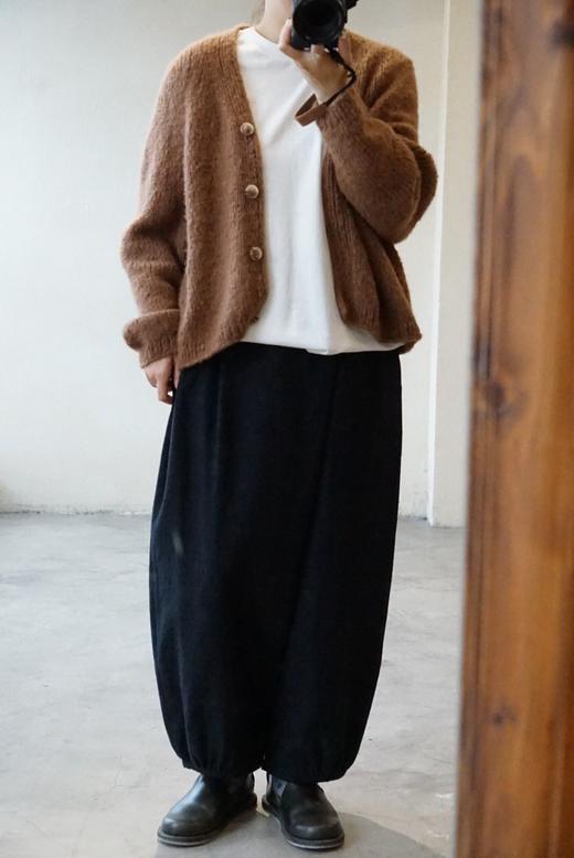 Nitto肉桂棕羊绒开衫 商品图0