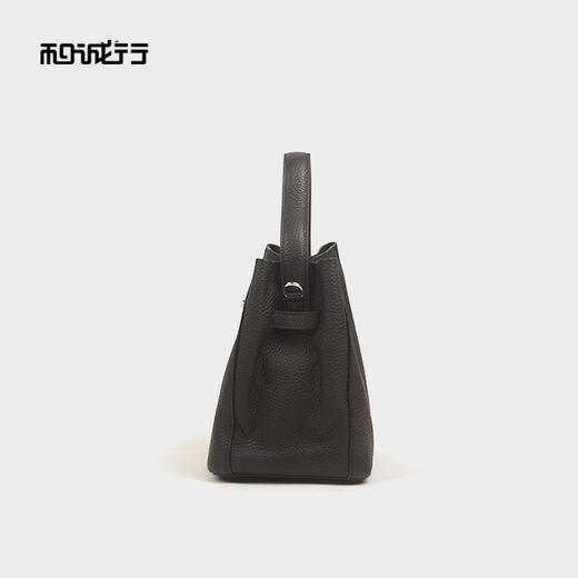 和诚行2025秋冬新款通勤小众荔枝纹高级感百搭单肩包4420185 商品图2