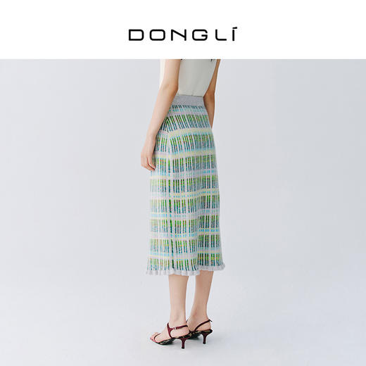 东黎 • 万物复苏 白桦林 山羊绒女士春夏时尚半裙 6227 商品图4