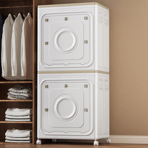 “换季衣物 一箱收纳”pericook 翻盖折叠收纳箱 大容量储物 抗造易移动 商品图4