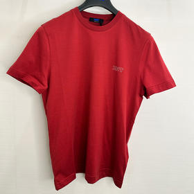 KITON 男士字母徽刺绣圆领短袖T恤 红色 UMM068806002