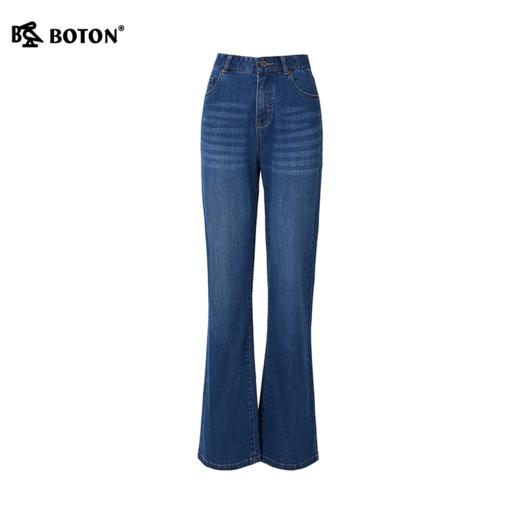 波顿女士春秋季微喇叭牛仔裤｜高腰阔腿版型，复古显气质LE518126 商品图5