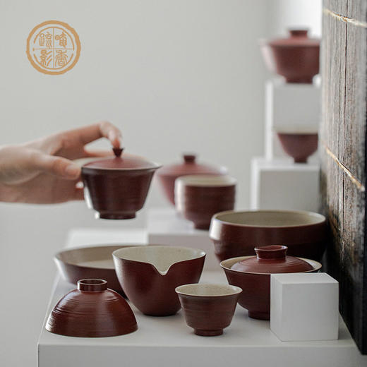 暗香疏影/老岩泥手拉胚诧寂风纯手工粗陶功夫茶具 商品图6