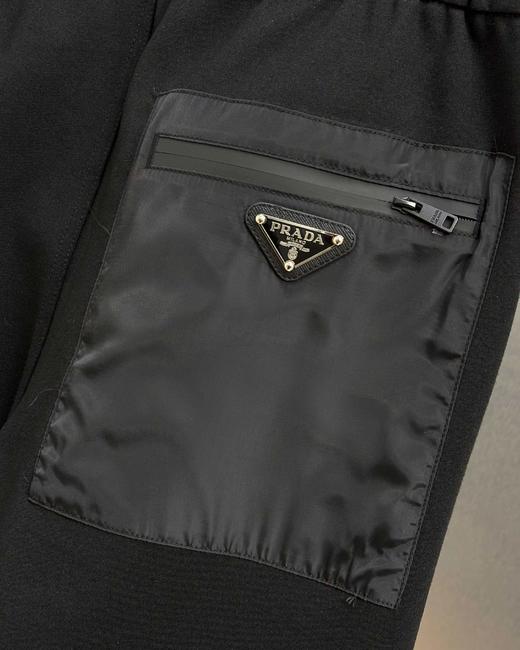 F0304128拼接口袋透气性强不易变形拉链松紧束脚卫裤长裤 商品图5