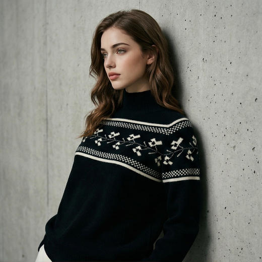 PALUOPO/PL半高领女衫ET22500R-A/约重386g帕罗 商品图3