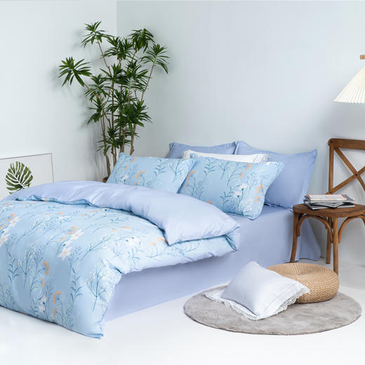 水星家纺磨毛印花四件套（抗菌）甜醉花香 商品图2