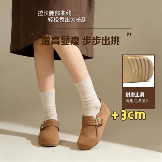 【服饰/饰品】珍足康2026春季新款软底全包勃肯鞋女一脚蹬百搭懒人鞋/豆豆鞋TB11 商品图1