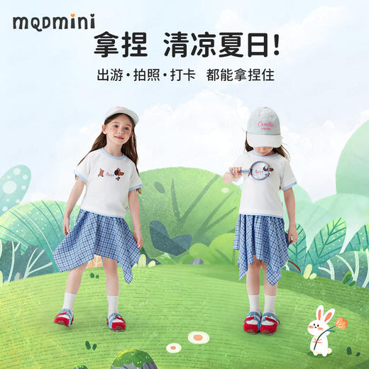 【90-140】【MQDmini】女童夏款半身裙不规则格纹裙 商品图4
