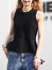 TYNVIE 针织荷叶边背心 - 黑色 商品缩略图5