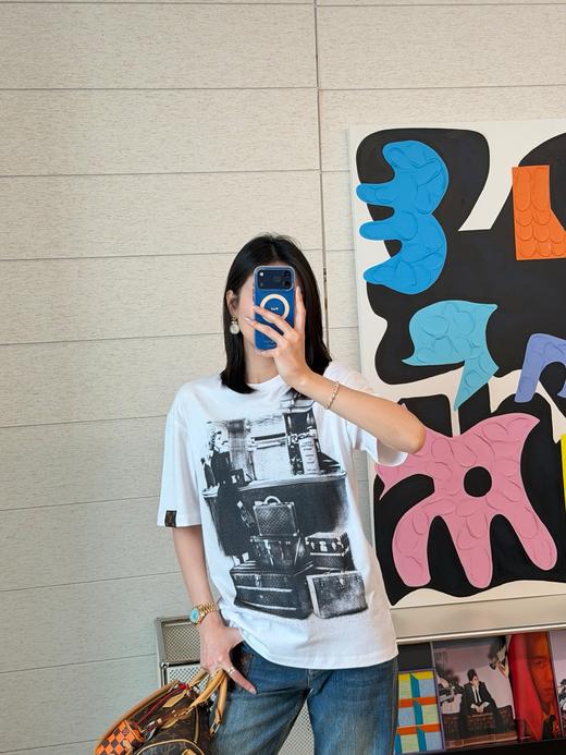 驴家印花套头圆领短袖T恤 商品图10