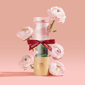 万事利《芳华之约》丝巾花礼盒（中方巾）