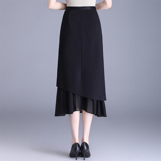 「自」全新升级【铂金会员146/天猫189/差价43】(12454)洛诗琳气质高腰遮胯显瘦中长裙2026春夏新款鱼尾包臀半身裙 商品图3