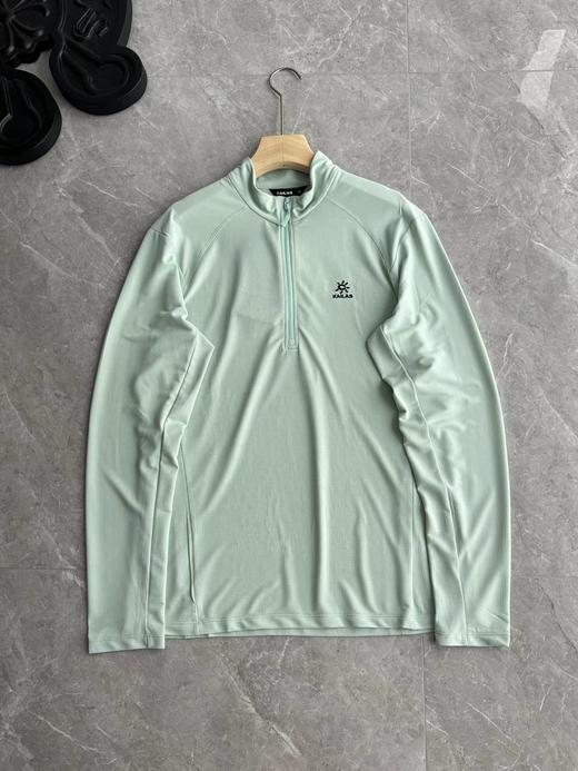 F030485春款半开功能长袖T恤速干透气吸湿排汗轻量打底衫 商品图8