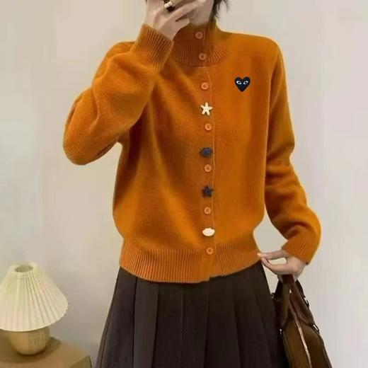 F030495简约版型半高领设计防风保暖慵懒随性日常风半高领针织开衫 商品图10