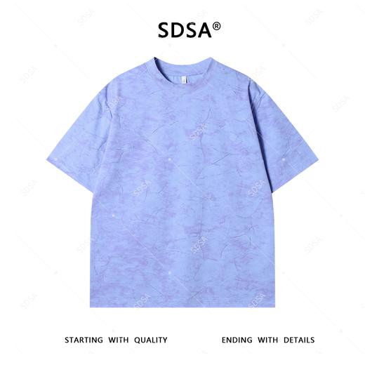 T4277SDSA夏季新款男士痞帅设计师晕染小众圆领短袖T恤休闲简约上衣 商品图1