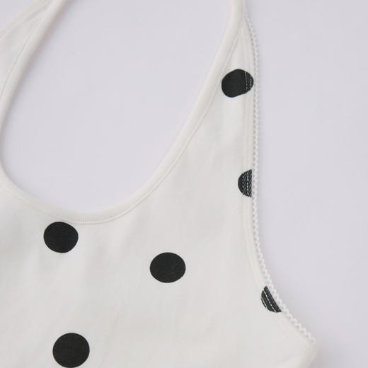 HERLIAN 2026年春夏新品波点印花百搭挂脖修身女士针织吊带 商品图2