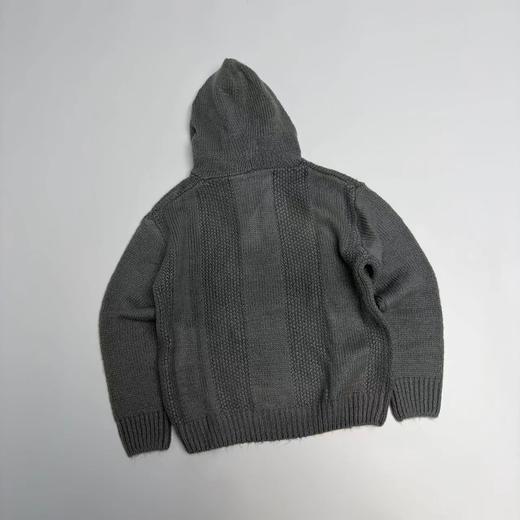 F030426套头连帽针织纽扣帽衫情侣男女同款针织柔软百搭毛衣 商品图10