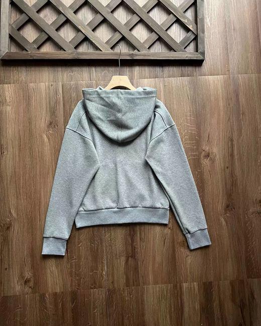 F030469女装新款柔软时尚舒适连帽衫小短款设计拉链卫衣外套 商品图11