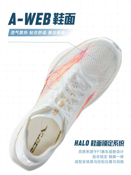 安踏C202 7格桑花丨专业马拉松碳板跑鞋竞速比赛运动鞋112625575 商品图3