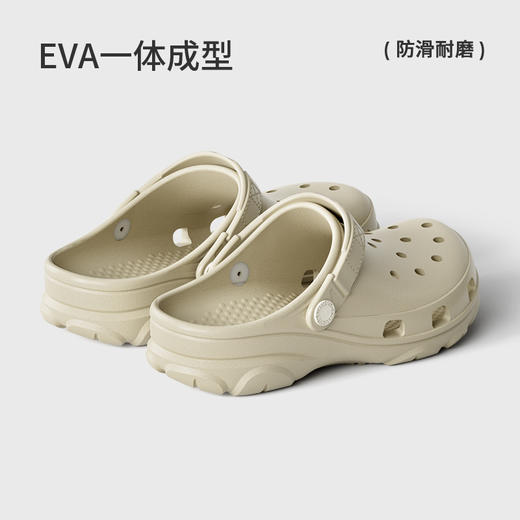 朴西柔蔓软底洞洞鞋情侣夏季新款防滑包头拖鞋男户外海边凉拖鞋 商品图3