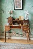 独角鹿西洋古董19世纪末法国家具名坊VIARDOT签名出品东方风格瑞兽主题铜鎏金精雕装饰卷叶纹硬木浮雕分层写字桌 商品缩略图2