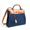 【95新】Hermes爱马仕Herbag系列蓝色帆布拼棕色herbag 31手提单肩包女士280226NJS71 商品缩略图3