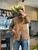 F0304127美式复古重磅翻领设计感宽松百搭设计感猎装夹克外套 商品缩略图4