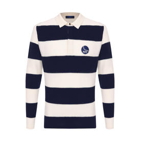 KITON 男士徽标刺绣羊毛长袖针织衫 混色 UMM069603005