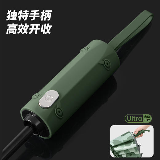 【户外晴雨自动伞系列】新款10骨三折280t碰击布自动反向迷彩数码印刷商务自动晴雨伞ph 商品图11